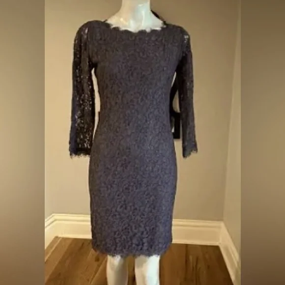 DIANE VON FURSTENBERG LACE DRESS PERFECT CONDITION   $400 never worn - Picture 9 of 16